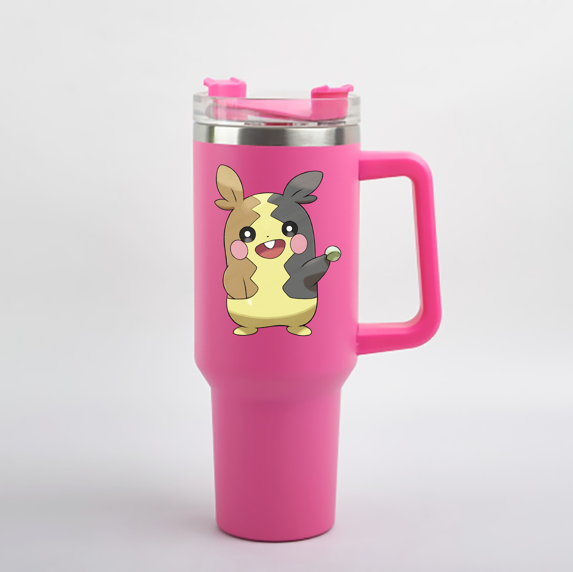 （画像用） ポケットモンスター Pokémon 1200mL車用タンブラー - クリスタルステッカー（プラスチックストロー付き）